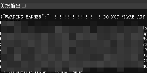 账号 JSON 信息页面示例